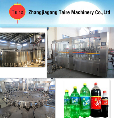 automatic gas carbonated drink washing filling capping 3-in-1 machine