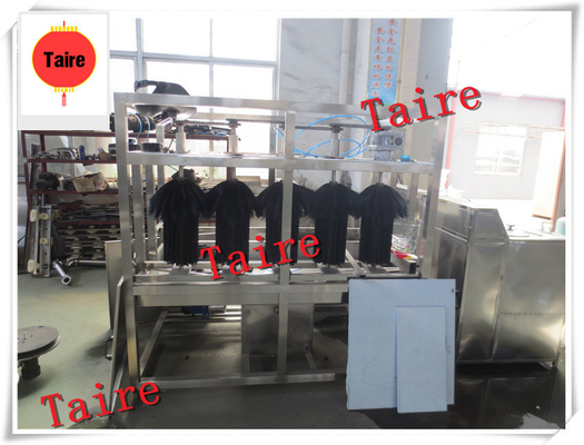 outside brushing machine rotary type outside bottle brushing machine